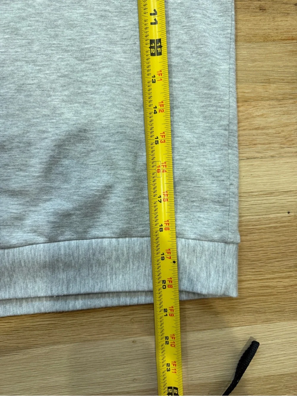 Quince Supersoft Pullover Hoodie Heather Grey M - Picture 6 of 8